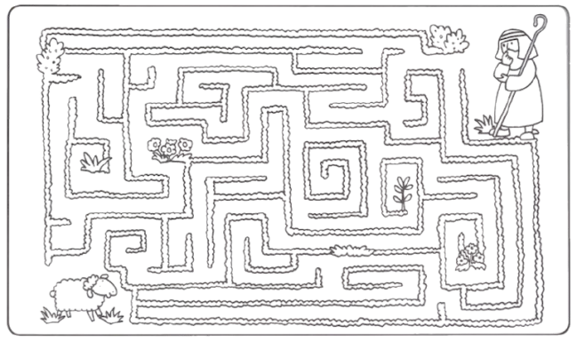 Puzzel over de Goede Herder en het verloren schaap