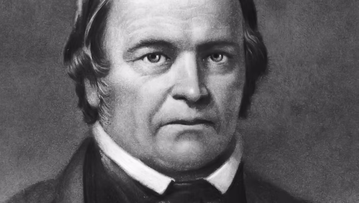 Portret van William Miller, prediker en grondlegger van de negentiende-eeuwse Adventbeweging.
