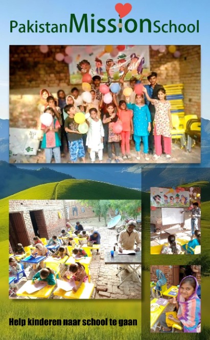 Kinderen nemen deel aan onderwijs en Bijbelactiviteiten van de Pakistan Mission School, een project voor kansarme gezinnen in Pakistan.